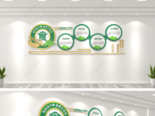 簡(jiǎn)約校園食堂文化墻設(shè)計(jì) 打造健康、安全、文明的企業(yè)餐廳環(huán)境